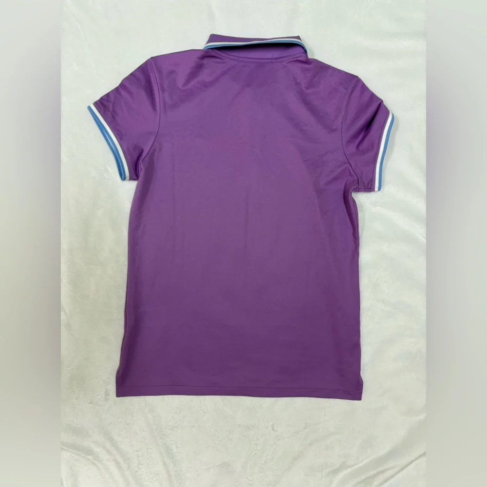 Ralph Lauren Purple Kids Polo Shirt with Blue Accents